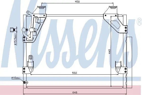 Радіатор кондиціонера First Fit NISSENS 940082 (фото 1)