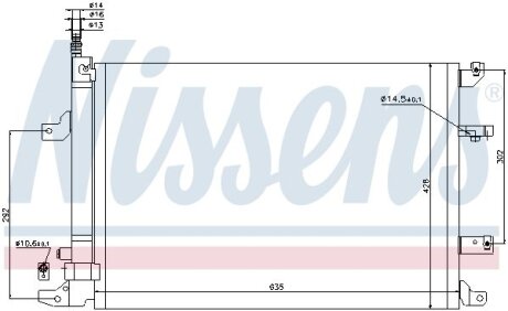 Радіатор кондиціонера First Fit NISSENS 940103