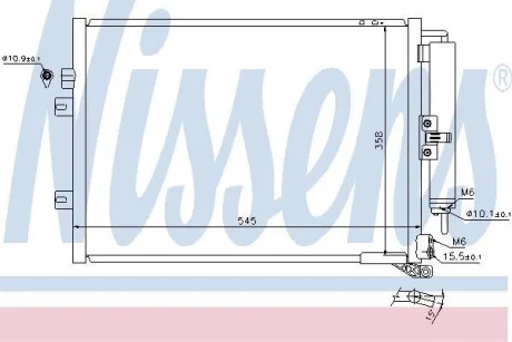 Радіатор кондиціонера First Fit NISSENS 940125