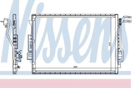 Радіатор кондиціонера First Fit NISSENS 940137