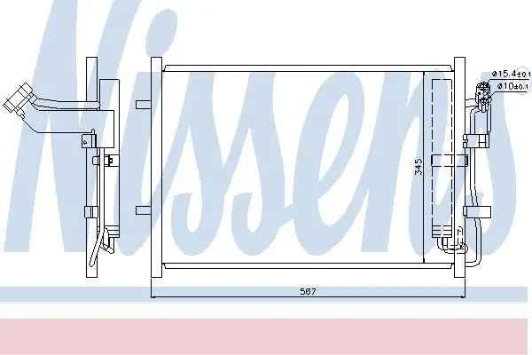 Радіатор кондиціонера First Fit NISSENS 940148 (фото 1)