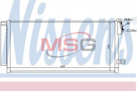Фото радіатор кондиціонера First Fit NISSENS 940169 Радіатор кондиціонера First Fit NISSENS 940169