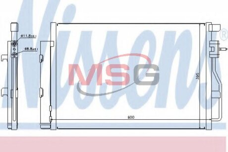 Радіатор кондиціонера First Fit NISSENS 940246