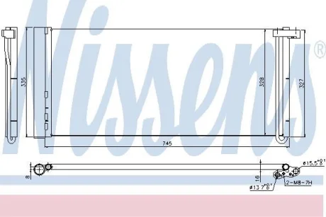 Радіатор кондиціонера NISSENS 940358