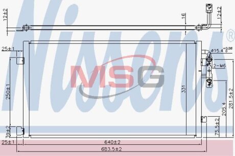 Фото радіатор кондиціонера First Fit NISSENS 940457 Радіатор кондиціонера First Fit NISSENS 940457