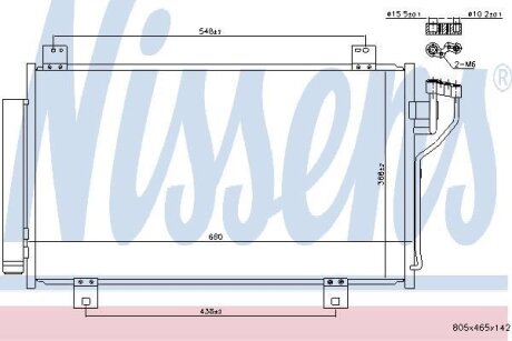 Фото радіатор кондиціонера First Fit NISSENS 940575 Радіатор кондиціонера First Fit NISSENS 940575