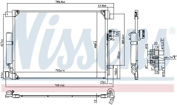 Радіатор кондиціонера First Fit NISSENS 940786 (фото 1)