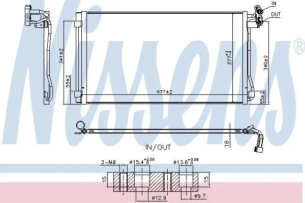 Радіатор кондиціонера First Fit NISSENS 940793 (фото 1)