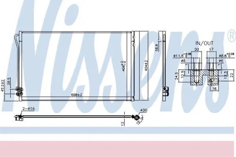 Радіатор кондиціонера SPRINTER/VITO 1.6-2.2 14- NISSENS 941054