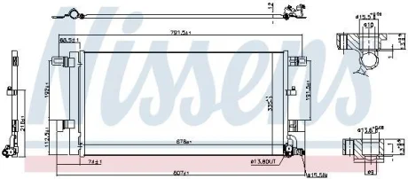 Радіатор кондиціонера A4/A4 Allroad/A5 2.0 15- NISSENS 941076