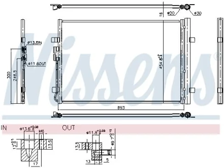 Радіатор кондиціонера ATLAS 2.0 TSI/3.6 FSI 16- NISSENS 941183