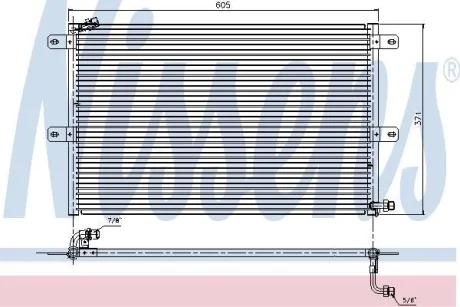 Радіатор кондиціонера NISSENS 94204
