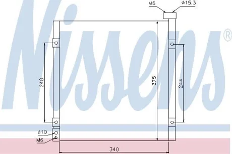 Радіатор кондиціонера First Fit NISSENS 94290