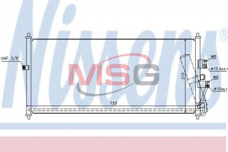 Фото радіатор кондиціонера First Fit NISSENS 94521 Радіатор кондиціонера First Fit NISSENS 94521