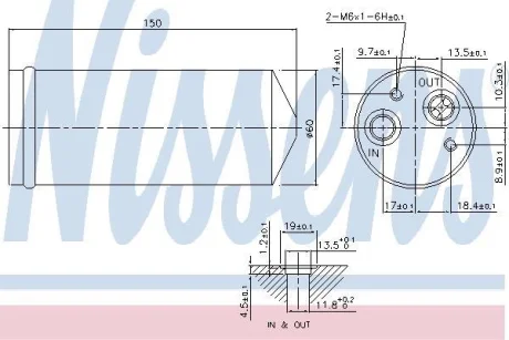 Осушувач кондиціонера DAEWOO NUBIRA 97- NISSENS 95141
