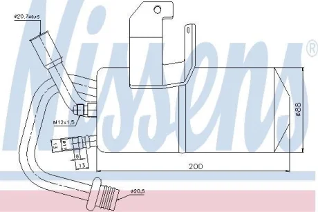 Осушувач кондиціонера FIESTA V/FUSION (JU_) 1.25-1.6 01-12 NISSENS 95317