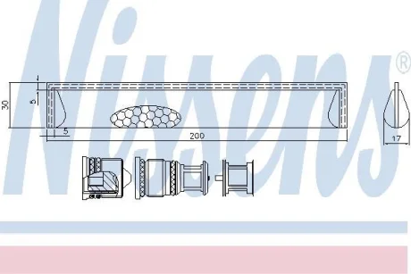 Осушувач кондиціонера First Fit NISSENS 95351
