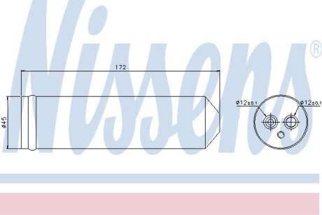 Фото осушувач кондиціонера NISSENS 95440 Осушувач кондиціонера NISSENS 95440