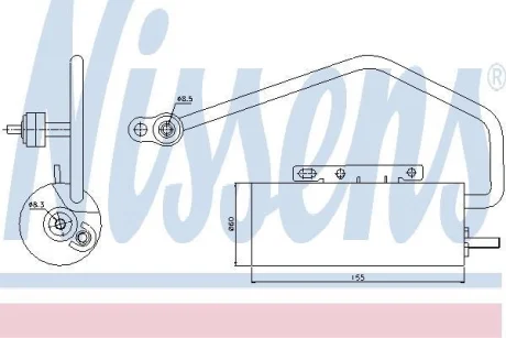 Осушувач кондиціонера Signum/Vectra/Croma 1.9 CDTi 04- NISSENS 95447