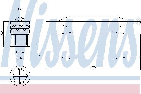 Осушувач кондиціонера OCTAVIA II/CADDY 1.0-2.0 04-20 NISSENS 95490 (фото 1)