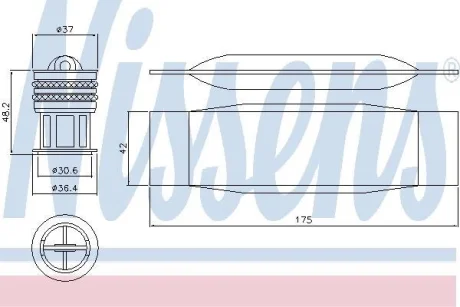 Осушувач кондиціонера OCTAVIA II/CADDY 1.0-2.0 04-20 NISSENS 95490
