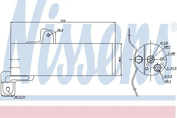 Осушувач кондиціонера MB S-Class (W221) 2.2-6.2 05-13 NISSENS 95497 (фото 1)