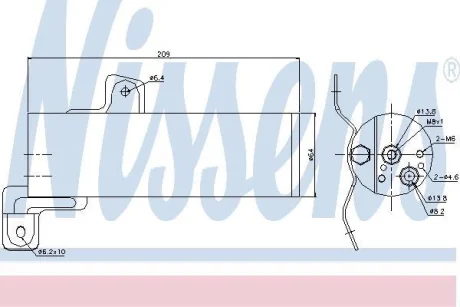 Осушувач кондиціонера MB S-Class (W221) 2.2-6.2 05-13 NISSENS 95497