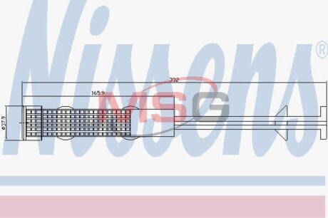 Фото осушувач кондиціонера NISSENS 95599 Осушувач кондиціонера NISSENS 95599