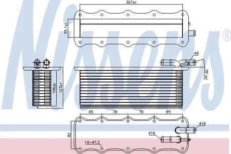 Радіатор інтеркулера Golf/Passat/Octavia 1.2/1.4 TSI 12- NISSENS 96318