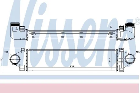 Радіатор інтеркулера FREELANDER 2 (L359) 2.2 06-14 NISSENS 96383