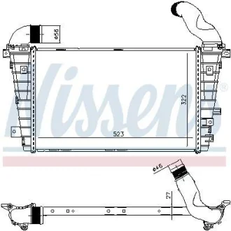 Радіатор інтеркулера ZAFIRA 1.7-2.0 05-15 NISSENS 96461