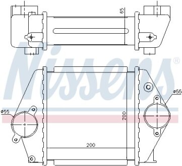 Радіатор інтеркулера MAZDA 6 2.0 DI 02-07 NISSENS 96570