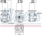 Клапан EGR ALFA ROMEO 147, 156, 159, 166, BRERA, GT, SPIDER CADILLAC BLS FIAT BRAVO II, CROMA, STILO LANCIA THESIS OPEL ASTRA H, ASTRA H GTC, SIGNUM, VECTRA C, VECTRA C GTS 1.9D-2.4D 04.02- NISSENS 98180 (фото 1)