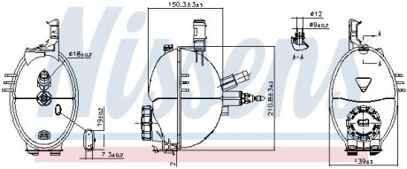 Бачок розширювальний MB E-class (S212/C207/W212)/C-class (W204/S204) 07- NISSENS 996159
