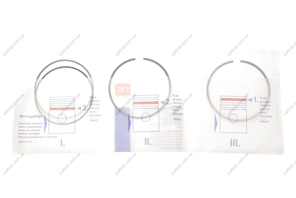 Кільця поршневі MB A-class (W176)/E-class (W213) 1,6-2,0 11-(83,00mm) (1,2-1,0-2,0mm) = 8912840000 NPR 120 010 0073 00 (фото 1)