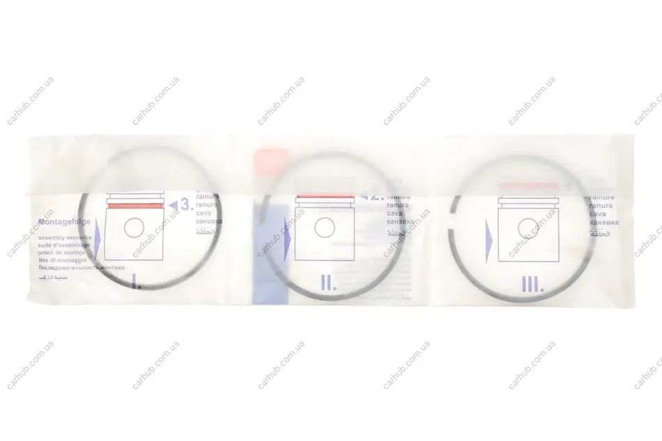 Кільця поршневі Peugeot 406/605/806 2.1TD (85.00mm/STD) (3-2-3) = 8937300000 NPR 120 037 0030 00 (фото 1)