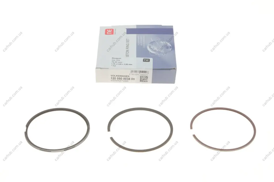 Кільця поршневі VW T4 1.9TD/2.4D 90-03 (79.50mm/STD) (1.75-2-3) = 8950480000 NPR 120 050 0038 00 (фото 1)
