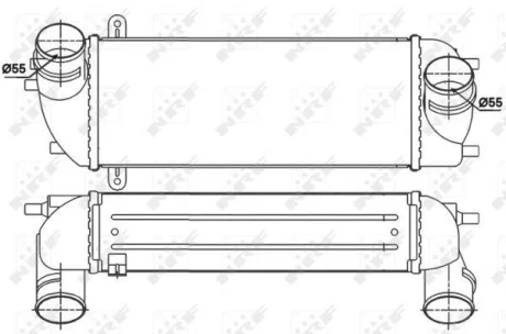 Радіатор інтеркулера Hyundai Santa Fe 2.0/2.2 CRDi 06-12 NRF 30338