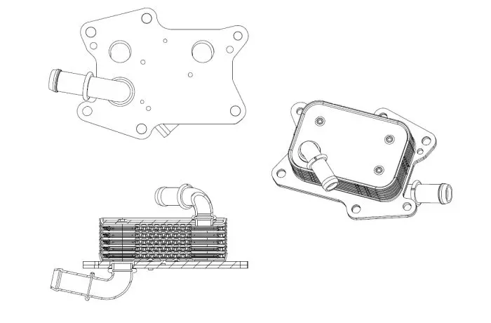 Радіатор масляний MB C-class (W204/W205)/E-class (W212/W213) 08-21 (теплообмінник) NRF 31830 (фото 1)