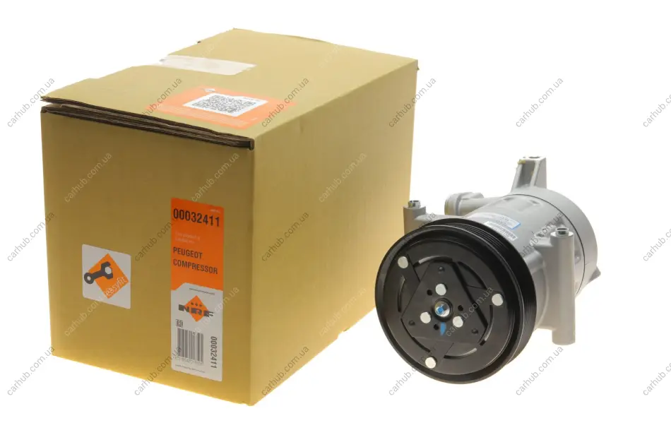 Компресор кондиціонера Citroen Jumper/Fiat Ducato/Ford Transit/Peugeot Boxer 2.2D 06- NRF 32411 (фото 1)