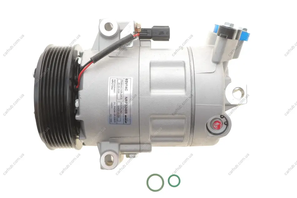 Компресор кондиціонера Nissan Qashqai/X-trail 1.6D/2.0D 07-13 (7PK/d=115mm) NRF 32488 (фото 1)