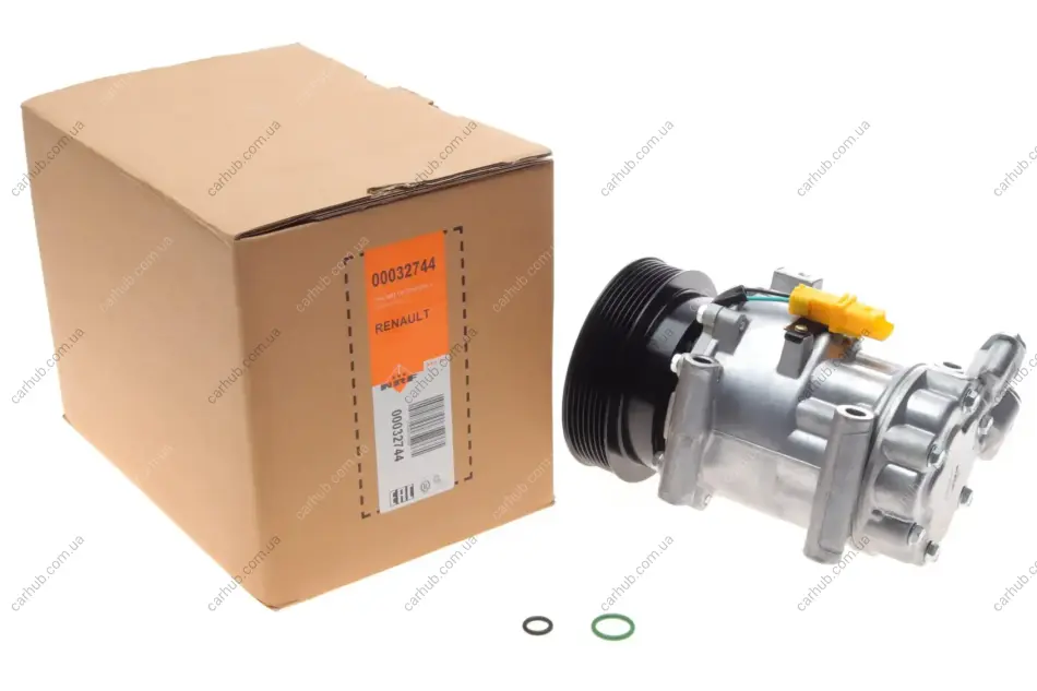 Компресор кондиціонера MB Citan 1.5CDI 12-/Nissan Juke/Note/Micra/Renault Clio/Kangoo 1.2-1.6 03- NRF 32744 (фото 1)
