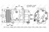 Компресор кондиціонера Peugeot 307 04-/308 2.0 HDi 09- (6PK) NRF 32772 (фото 1)