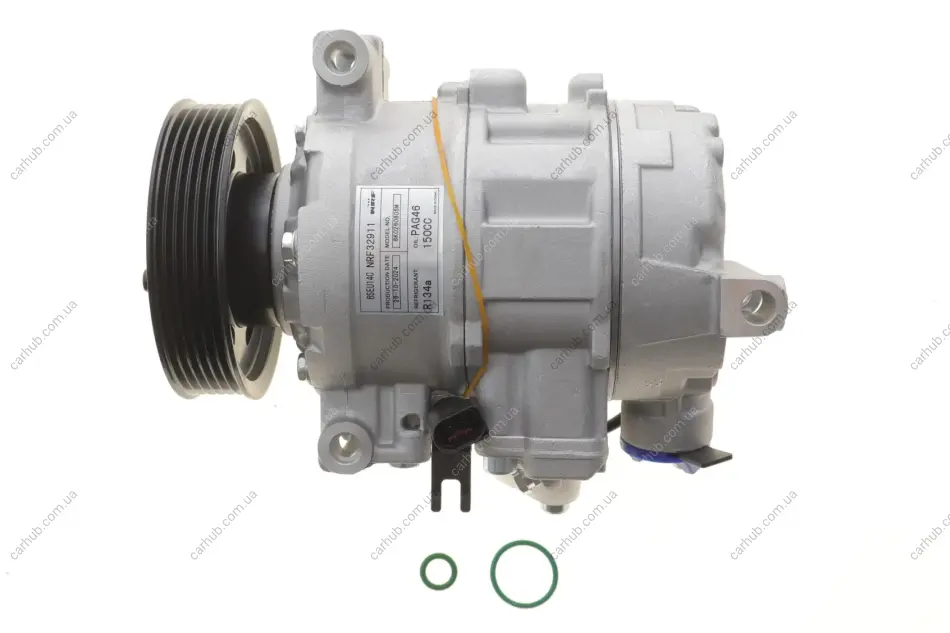 Компресор кондиціонера Audi A4 1.8-2.0 TFSI/2.0 TDI 08- (6PK/d=110mm) NRF 32911 (фото 1)