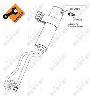 Осушувач кондиціонера Nissan Qashqai 1.5DCI/2.0DCI 07-14 NRF 33369