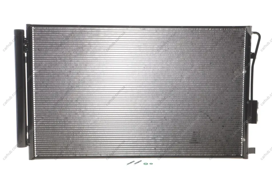 Радіатор кондиціонера (з осушувачем) Hyundai Santa Fe 2.2 CRDi/ 2.4 09-18 NRF 350643 (фото 1)