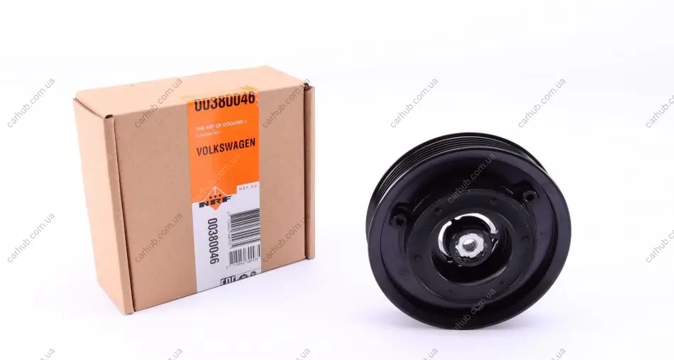 Шків компресора кондиціонера VW Caddy 04-15 (6pk/d=110mm) (DCS17E) NRF 380046 (фото 1)