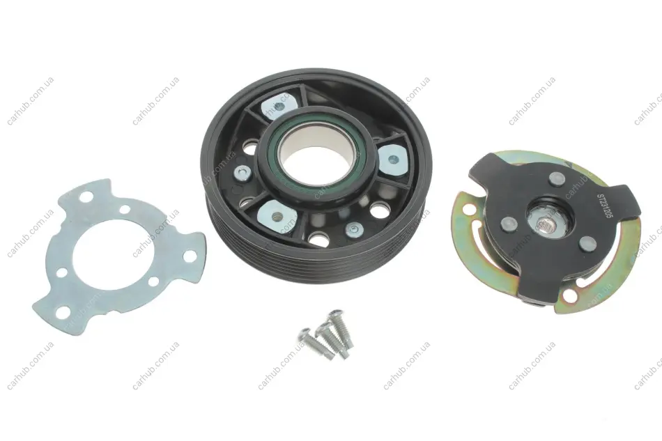 Шків компресора кондиціонера VW Caddy III 04-15 (6pk/d=113mm) (PXE14) NRF 380050 (фото 1)