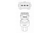 Датчик тиску кондиціонера Volvo 850/C30/C70/S40/S80/S90/V50/V70/XC60/XC70 1.5-4.4 91-18 NRF 38934 (фото 5)