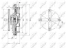 Віскомуфта вентилятора охолодження MITSUBISHI PAJERO II, PAJERO III 3.2D 04.00-09.07 NRF 49632 (фото 2)